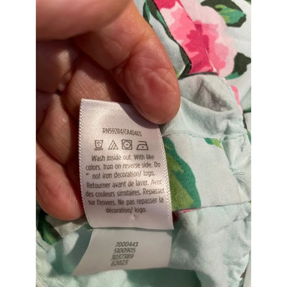 Gymboree Cotton Dress Blue Pink Peony‎ Floral Ruffle Party Size 7 EUC